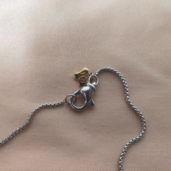 David Yurman 14K Yellow Gold X Cross Necklace in Sterling silver - Picture 5 of 8